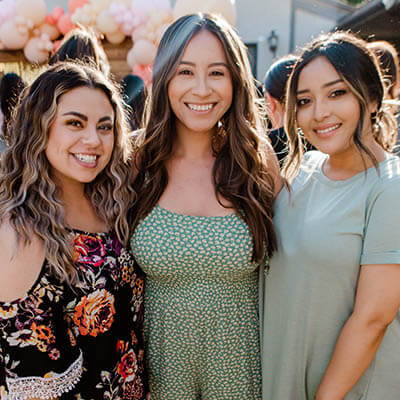 ladies smiling on their bachelorette party