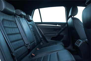 interior of a sedan